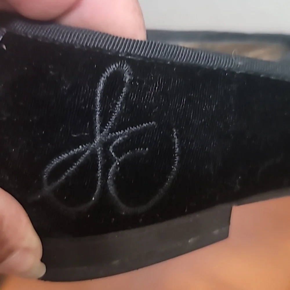 Sam Edelman Alvin Loafers Womens 7.5 Black Velvet Smoking Slipper Flat Shoes - Picture 13 of 16